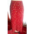 Lovely Ladies Flowery Skirt Fully Lined -  Like New - L/36/12