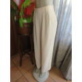 Make a statement in this rich cream high waisted pants by `TRUWORTHS`-  in 36/12/L - LIKE NEW