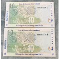 2x Uncirculated R10 Notes!!!