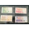 Collectors Lot!!!4x South African Uncirculated Notes!!These have become very Scarce!!!!