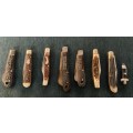 8x Vintage Collectors Knives!! Various Makes Best-Bulbro and More!