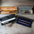 Stunning vintage collectors Parker pens with cases