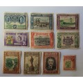 Rare collectors Rhodesian stamps as well as commemorative Mussolini & Hitler stamp