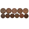 Rare vintage Collectors ZAR Penny and Half Penny coins