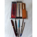 Collectors selection of pens, including a Sheaffer fountain pen