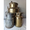 Rare Vintage Collectors milk canisters