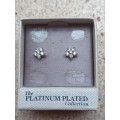 Collectors Cubic Zirconia earings from the Platinum plated collection and a charm bracelet