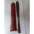Collectors machete with sheath with loop for belt