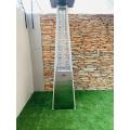 Totai Stainless Steel Patio Heater on wheels and a 9kg Gas bottle