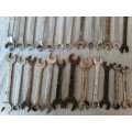 Collectors lot of various spanners