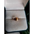 9CT SOLID GOLD BABY SIGNET VINTAGE RING