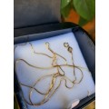 9CT SOLID GOLD VINTAGE CHAIN