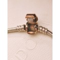 Pandora Rose Gold Clasp Bracelet with Charm