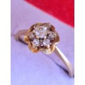 Estate Find Diamond Flower Cluster Ring