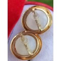 9ct Gold Mabe Pearl Earrings