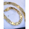 9ct Gold Vintage 4mm Flat Link Bracelet