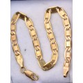 9ct Gold Vintage 4mm Flat Link Bracelet