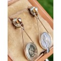9ct Gold Imperio 1865 Drop Earrings