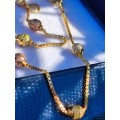 Certified 22ct Gold Tri-tone Ankle Chain