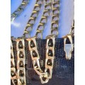9ct Gold 4MM Square Link Necklace