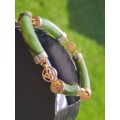 Green Nephrite Jade Vintage Bracelet