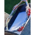 Sterling Silver Red Stone Vintage Bracelet