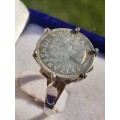 Sterling Silver Vintage Coin Ring