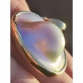 9ct Gold Rare Large Blister Pearl Pendant