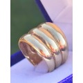 9ct Gold Three In One Dome Ring