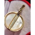 9ct Gold  Vintage Mabe Pearl Pendant