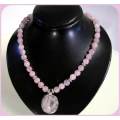 Rose Quartz Necklace  *  Heart Chakra stone