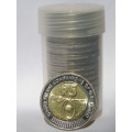 THE NEW COMMEMORATIVE R5 IN RECOGNITION OF THE ''ORDER OF THECOMPANIONS OF OR TAMBO''. 18 UNC P/TUBE