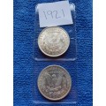 1921 USA- SILVER MORGAN DOLLARS -PRICE IS FOR BOTH-