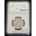 1965 SOUTH AFRICA 50c     - AFRIKAANS-     NGC GRADED MINT STATE MS65