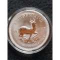 2017 1oz FINE SILVER KRUGERRAND -PREMIUM UNCIRCULATED WITH 50 YEARS PRIVY - IN CAPSULE WITH C0A