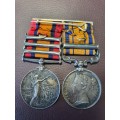 South Africa Medal - 1879 (Zulu War Medal) and QSA