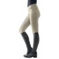 Kerrits Horse Riding Tights - Kerrits Flowrise Knee Patch Performance Tight Tan / Beige size XS