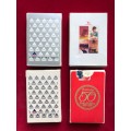 Delta Airline playing card sets skat (4) VINTAGE collectors items, 50 years delta playing card set