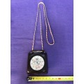 Thommen Switzerland old altimeter + barometer,  19 jewels,  in pouch