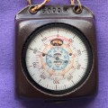 Thommen Switzerland old altimeter + barometer,  19 jewels,  in pouch