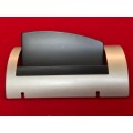 Erno Deluxe Business Card holder metal for desk #801029, new, vintage from the 90s,Desk-Top Access.