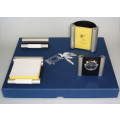 OFFICE DESK SET / METAL-ACCESSOIRES `ERNO`  MADE IN GERMANY / NEW /  TOP QUALITY. FROM THE 90s.