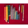 Vintage pencils lot in metal box - Schwan, Othello, Staedtler, Faber,steno,VINTAGE COLLECTORS ITEM