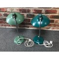 1X Office desk lamp vintage,retro,rare,light green or green, in working condition,ONE LAMP FOR R1299