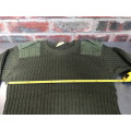 Military pullover lot 1 size 41-42 green used no flags