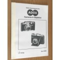 Adox Kameras and Objektive Udo Afalter,book language in german, photo book, vintage