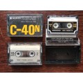 2 x Sanyo C-40 mini cassette tapes plus 1 x West Germany tape of 15minutes each side,