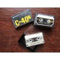 2 x Sanyo C-40 mini cassette tapes plus 1 x West Germany tape of 15minutes each side,