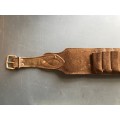 Wild leather shotgun belt for 25 rounds ,ammo ,Leather Cartridge Belt,Softleather, rare
