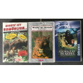 VHS Movie Lot 1 3 x movie in german language , Gorilla, Leopard, Animal fun